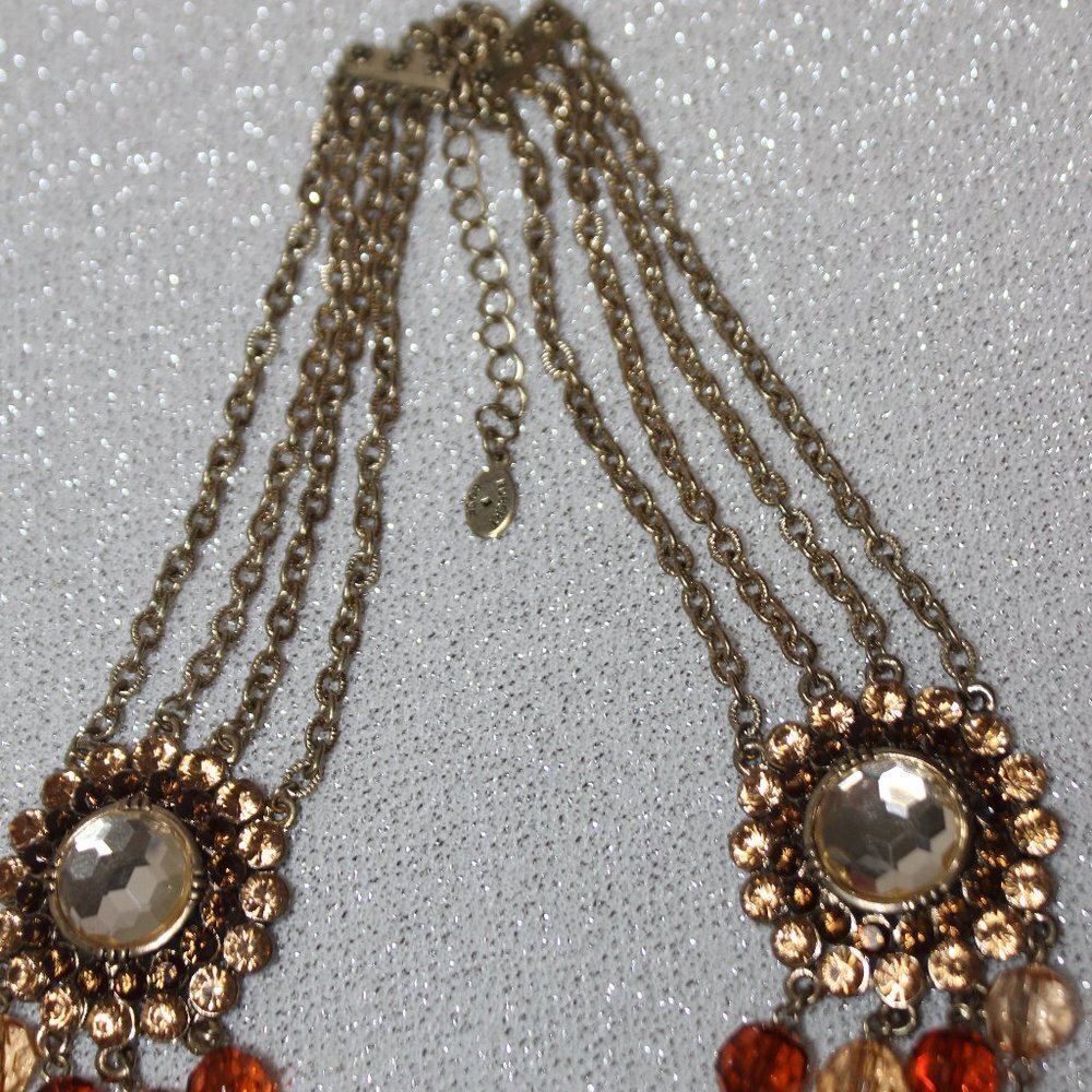 Robert Rose Statement Rhinestone And Acrylic Bead… - image 5